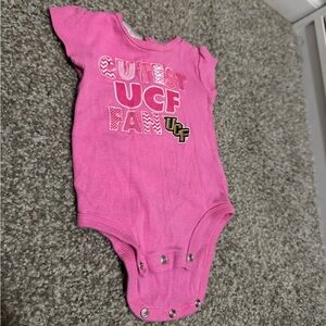 Rivalry Threads Pink UCF Baby Bodysuit